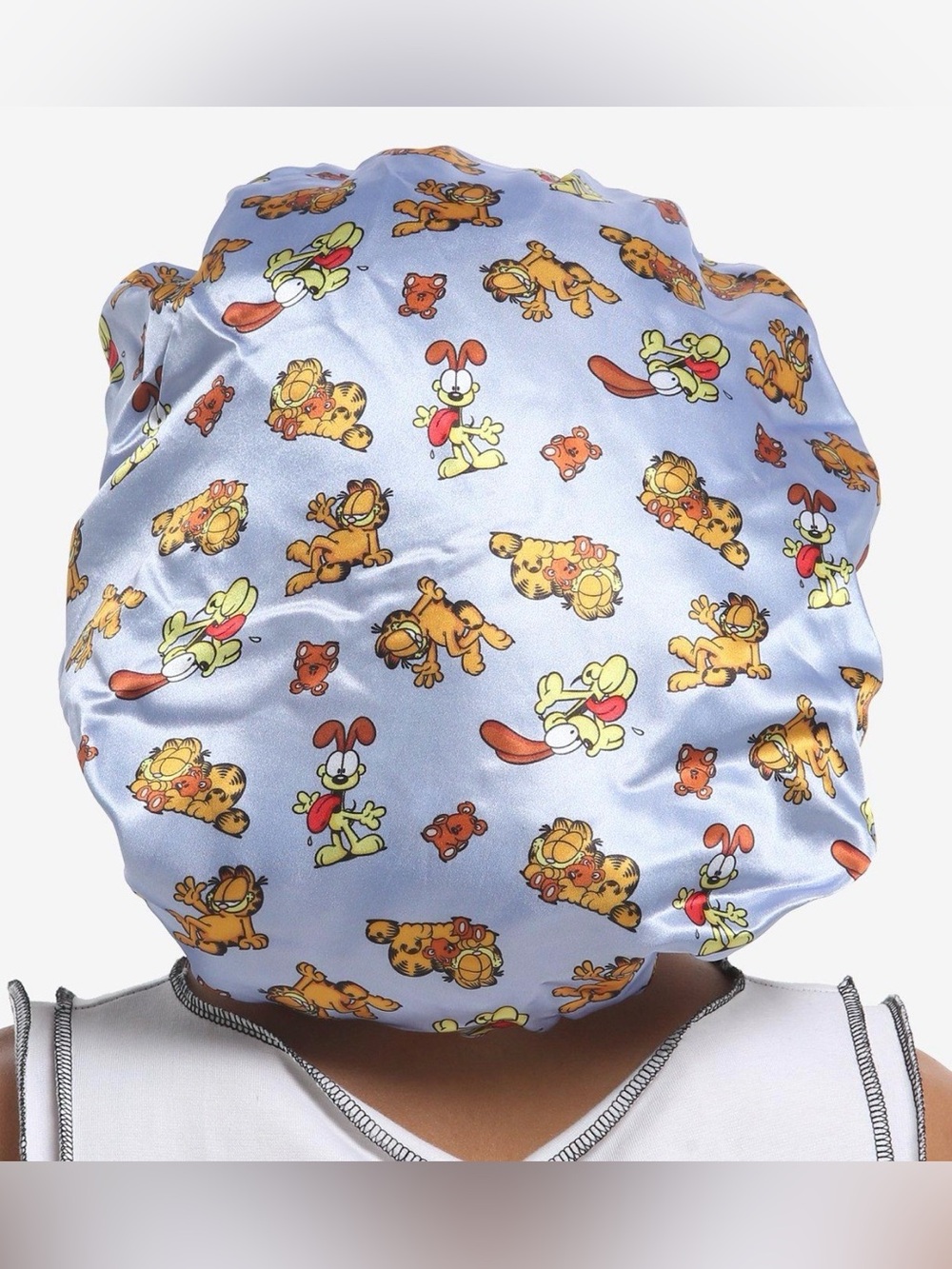 Garfield & Odie Reversible Satin Sleep Bonnet - New